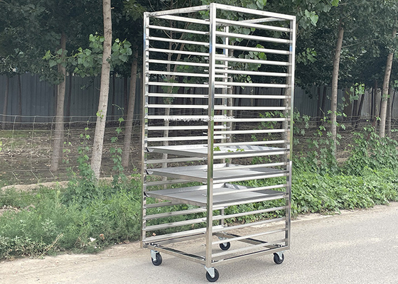 Carrello del forno di acciaio inossidabile del commestibile 304 con 16 18 32 strati
