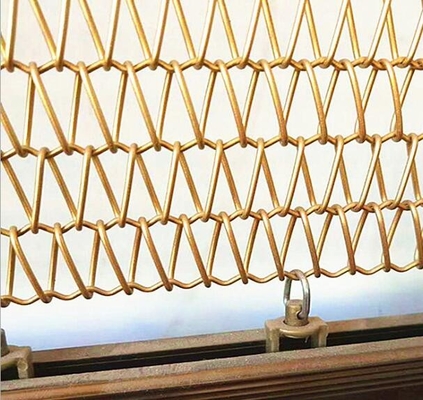 Un buon prezzo. Maglia metallica a spirale di alluminio di acciaio inossidabile della tenda del collegamento a catena dello schermo 20mm del camino in linea