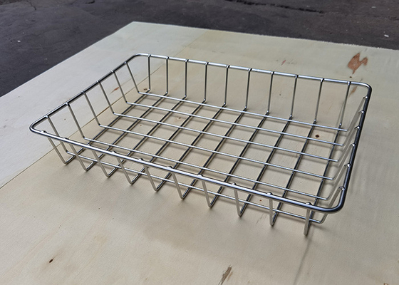 Un buon prezzo. Impilamento del pane rettangolare di dimensione di Mesh Basket Food Grade Customized del cavo dell'acciaio inossidabile 316 in linea