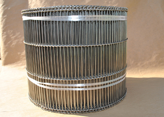 Un buon prezzo. Su misura gradui l'acciaio inossidabile secondo la misura piano di 1mm Flex Wire Mesh Conveyor Belt in linea